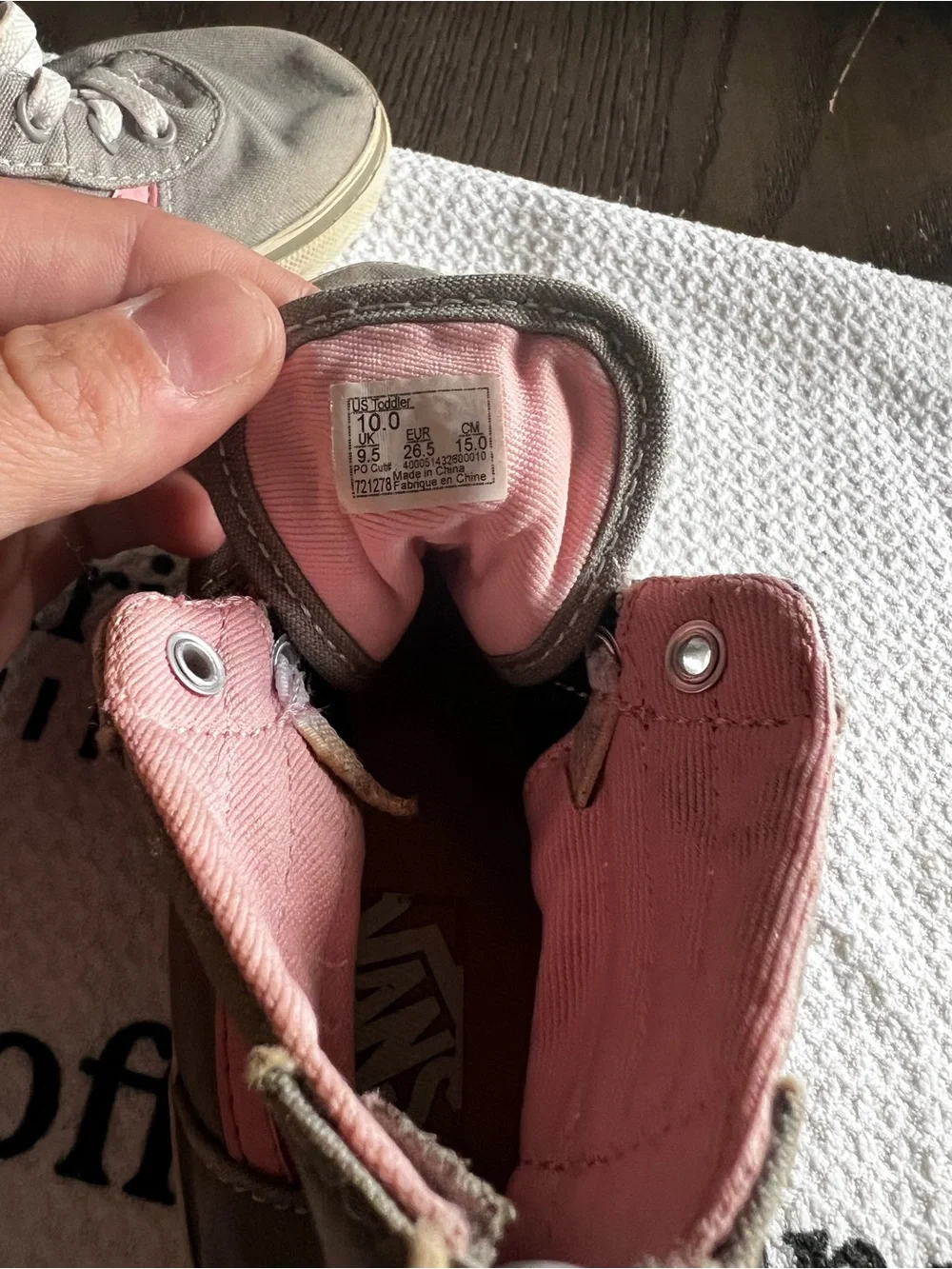 Vans kids slip